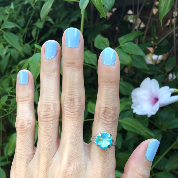 Gorgeous Aquamarine Crystal Ring - Picture 11 of 16